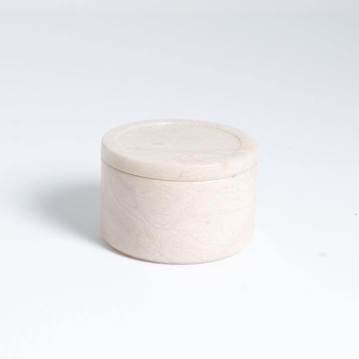 Round Lidded Alabaster Box, 224-66