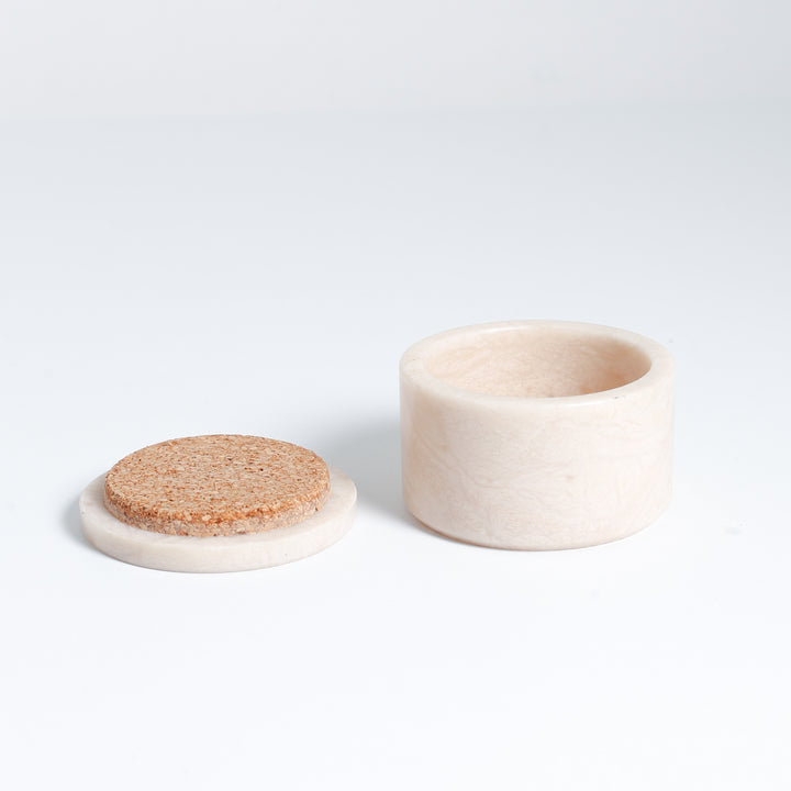 Round Lidded Alabaster Box, 224-66