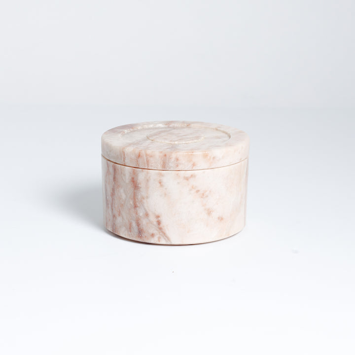 Round Lidded Alabaster Box, 225-6