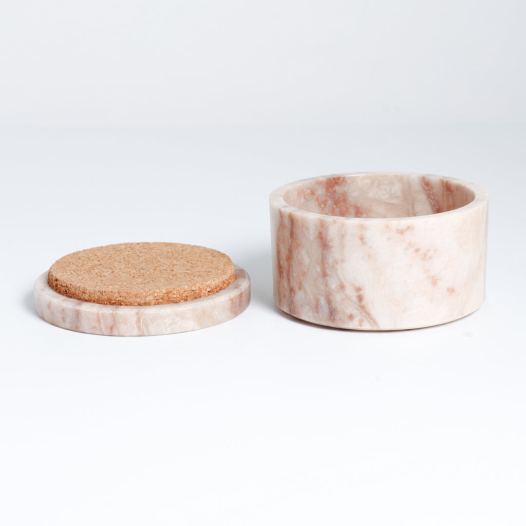 Round Lidded Alabaster Box, 225-6