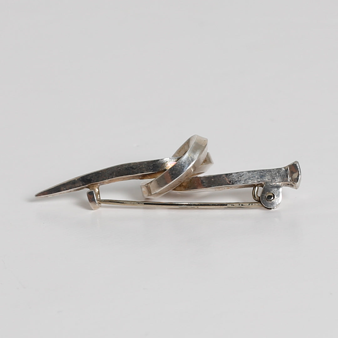 Brooch, Nail, Knotted, Sterling Silver