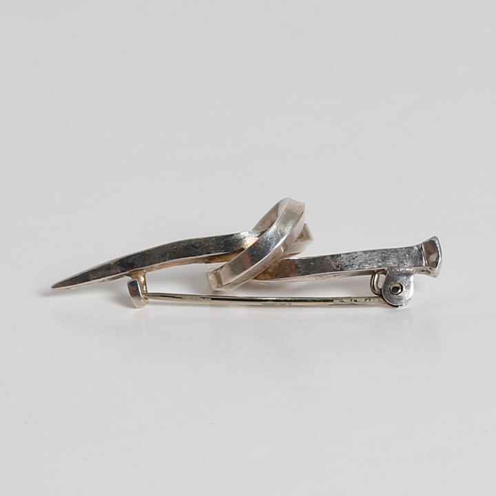 Brooch, Nail, Knotted, Sterling Silver
