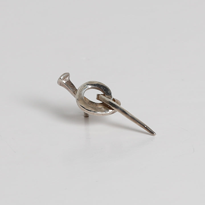 Pin, Nail, Loop, Sterling Silver