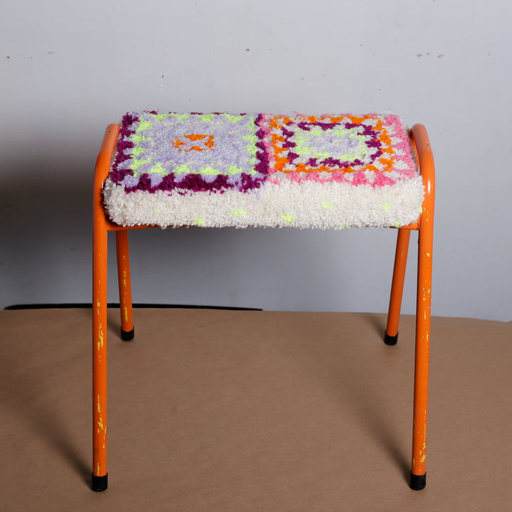 Granny Square Stool 2