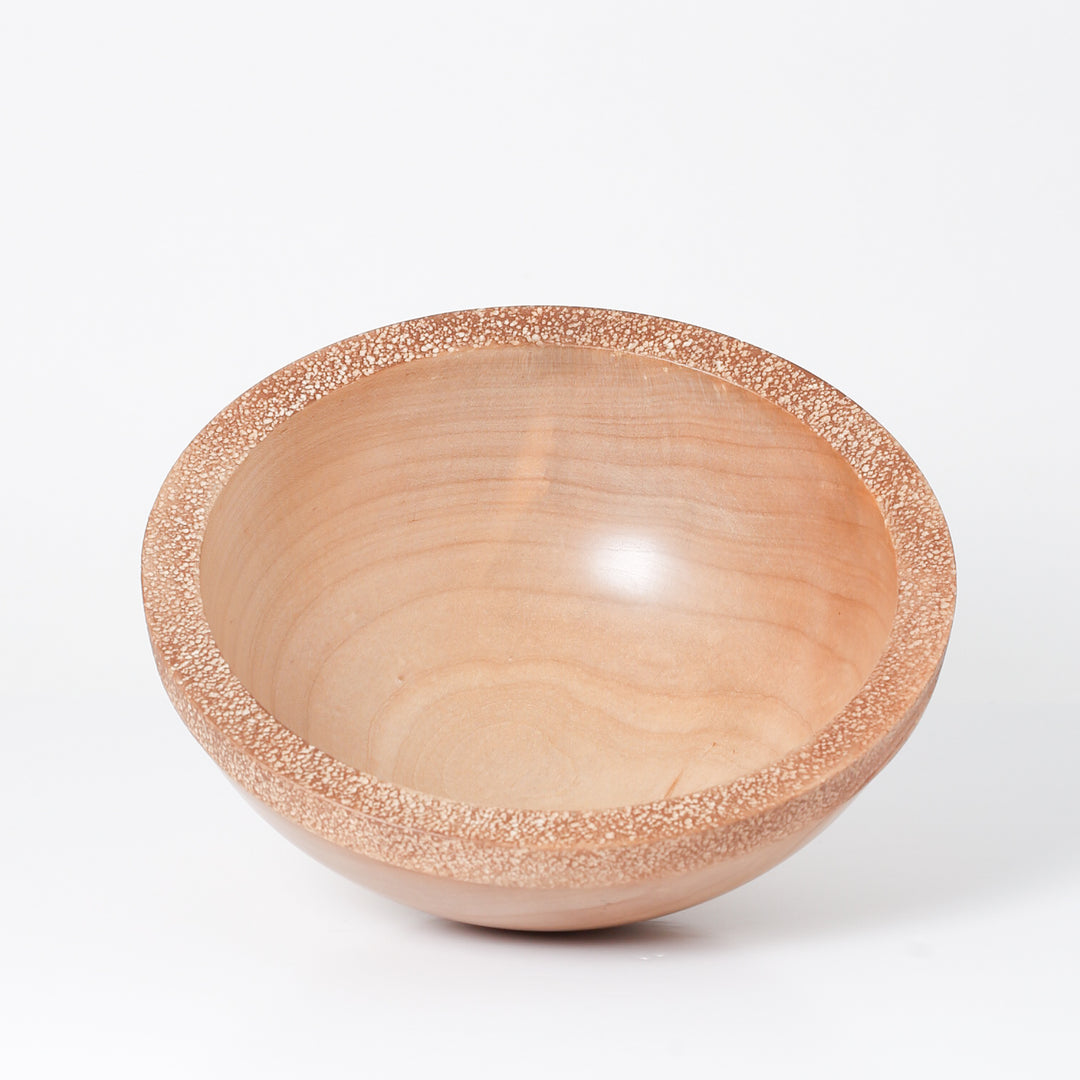 Bowl - Silver Maple/ Textured Rim #1