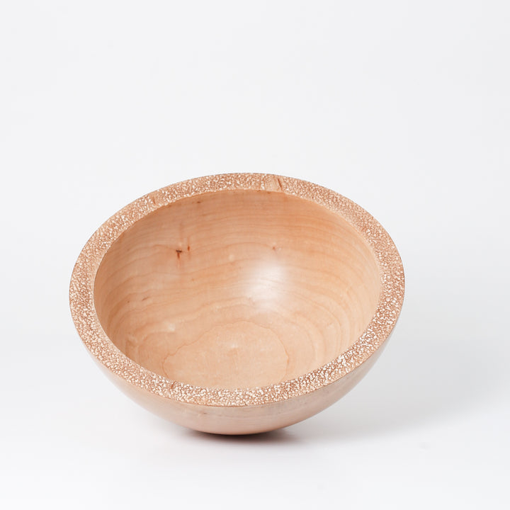 Bowl - Silver Maple/ Textured Rim #2