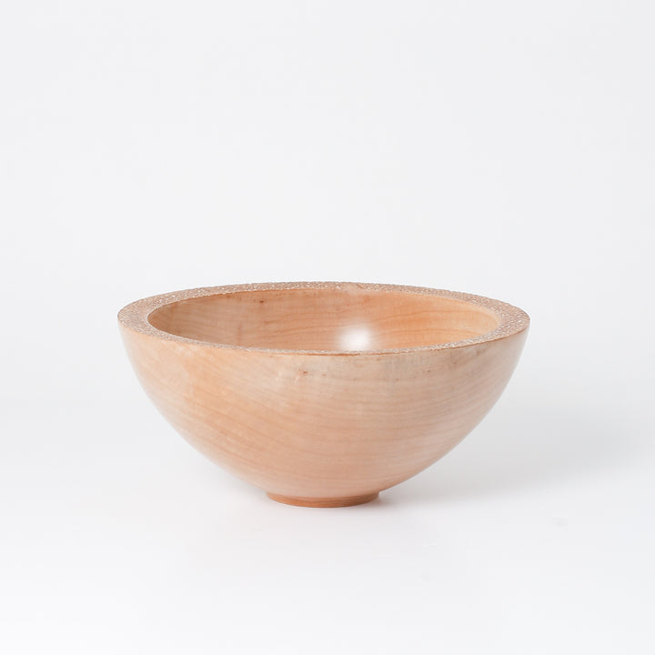 Bowl - Silver Maple/ Textured Rim #2
