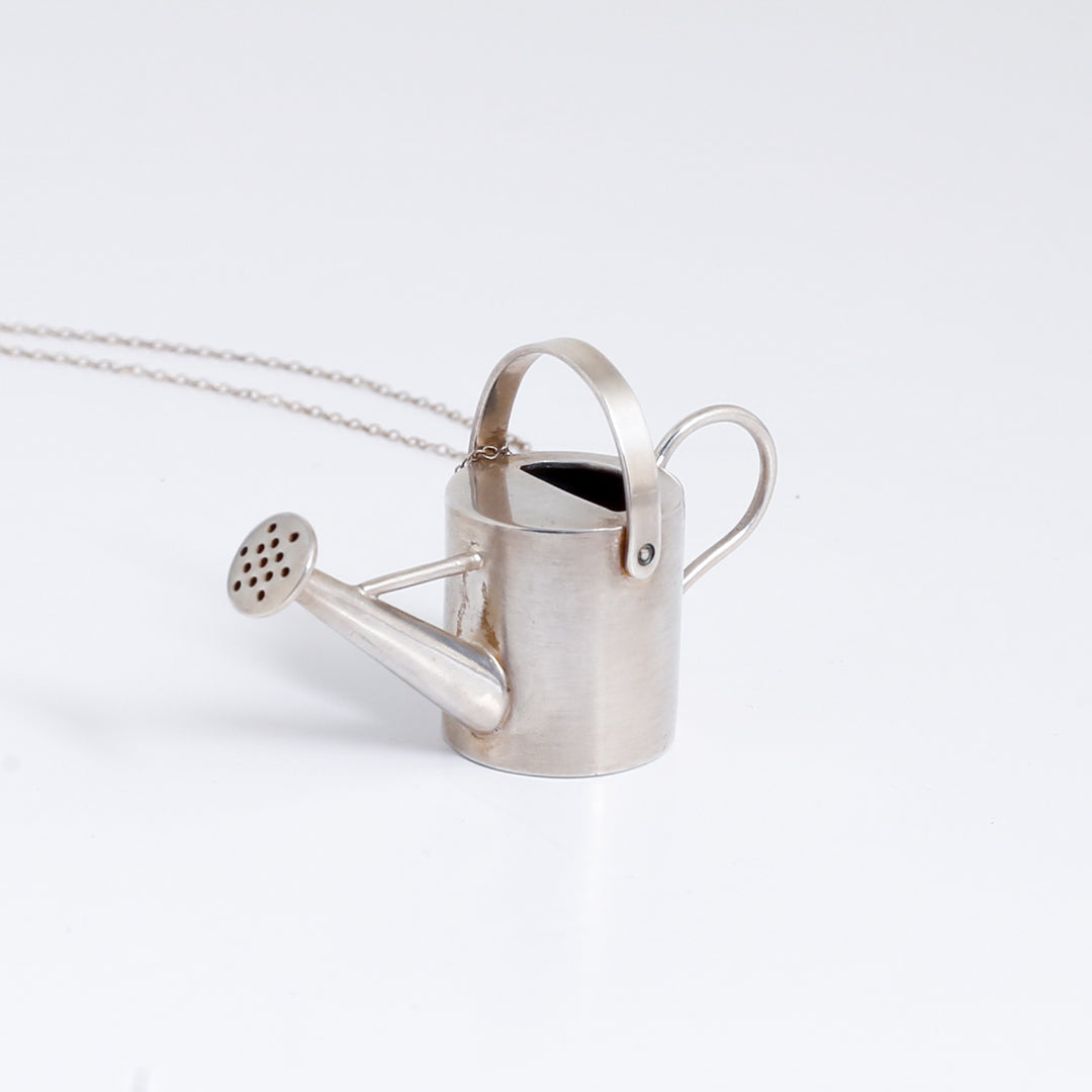 Pendant, Watering Can, Sterling