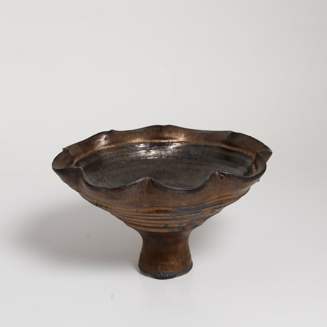 Bronze Pedestal Bowl