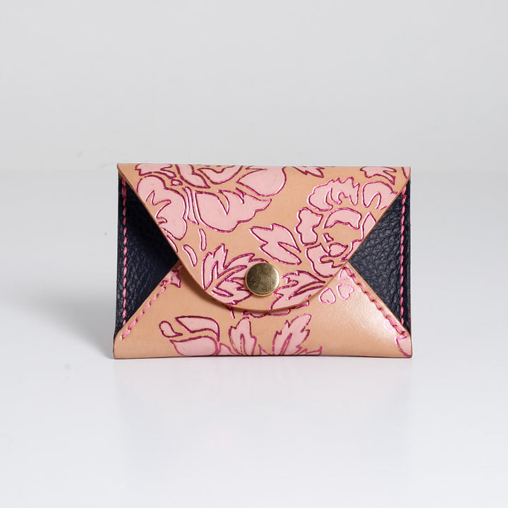 Pink and Blue Small Envelope Cardholder