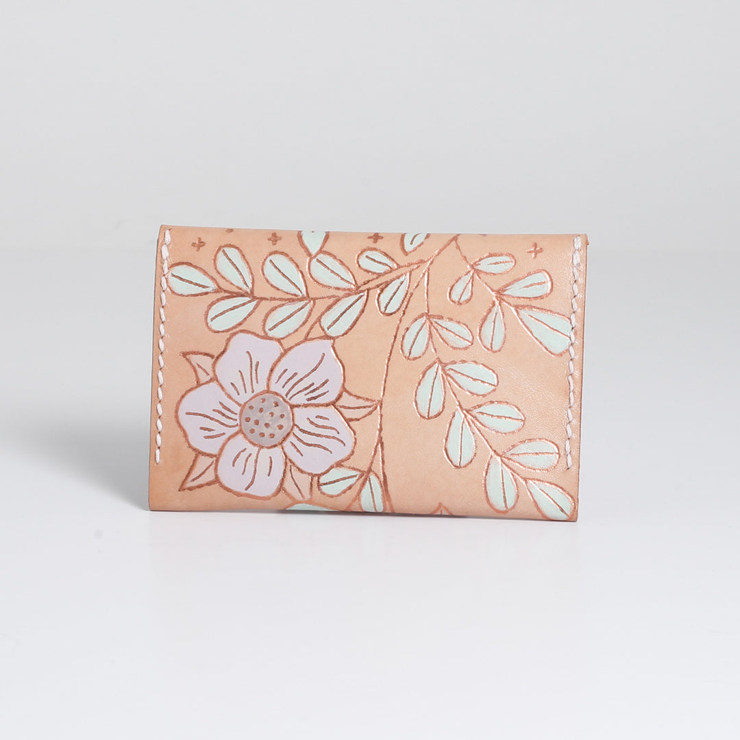 Floral Mushroom Small Envelope Cardholder
