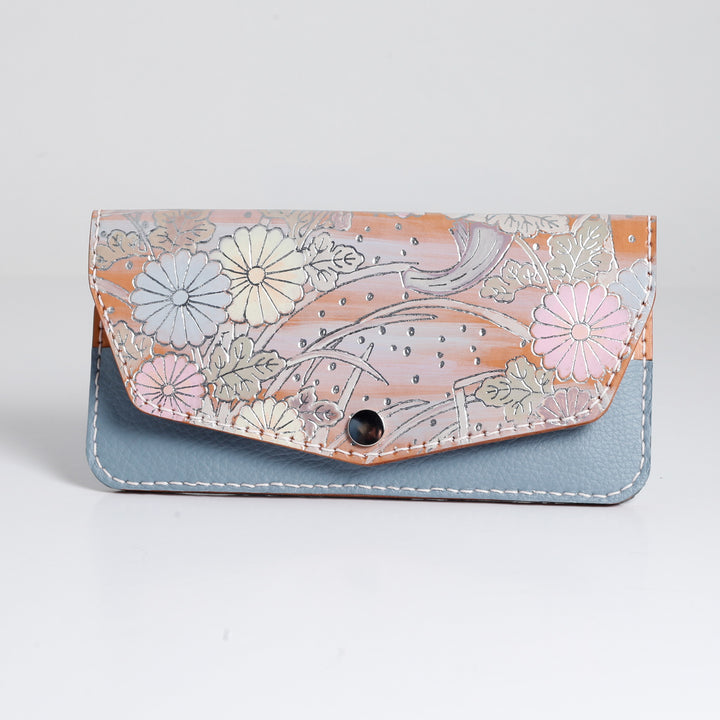Blue Japanese Long Wallet