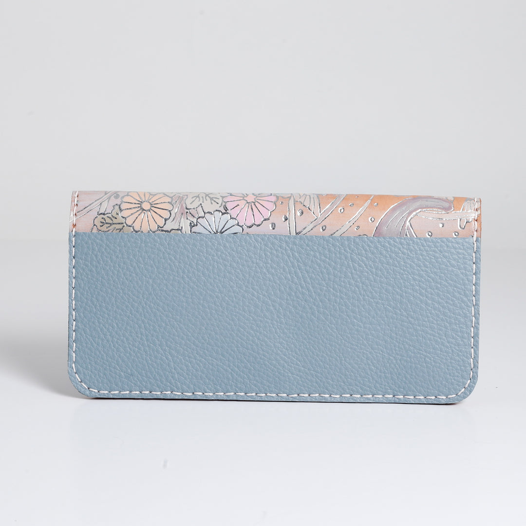 Blue Japanese Long Wallet
