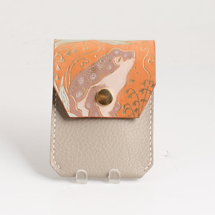 Flap Card Holder - Purple Toad