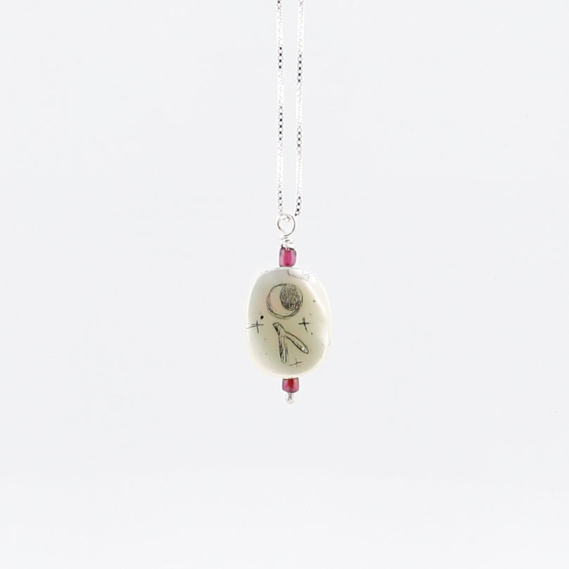 Necklace, Moon Wish Bone