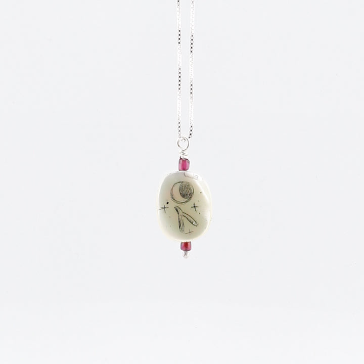 Necklace, Moon Wish Bone