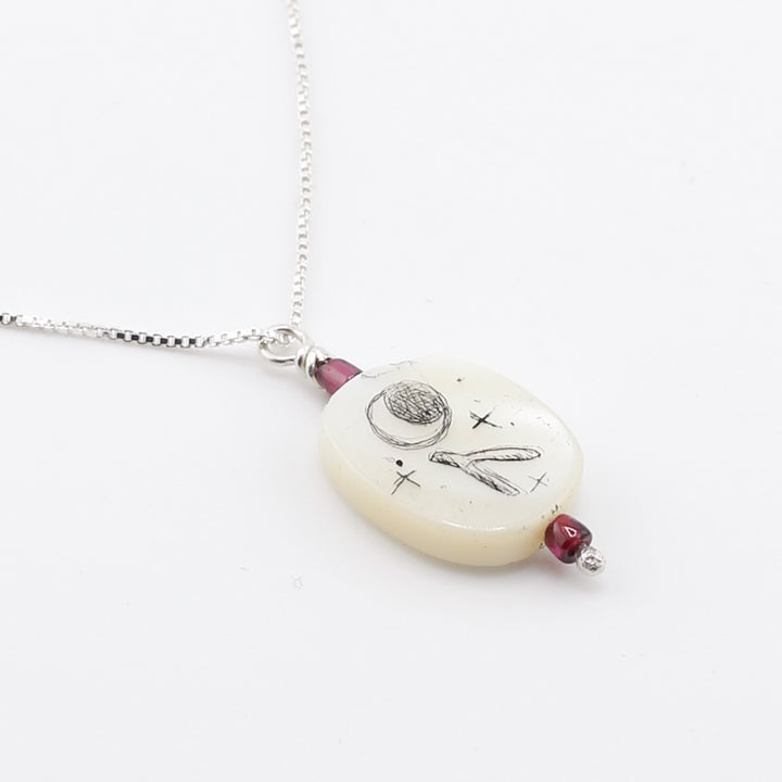 Necklace, Moon Wish Bone