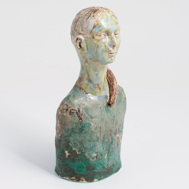 Untitled Figure (J1) - Green Face/Green