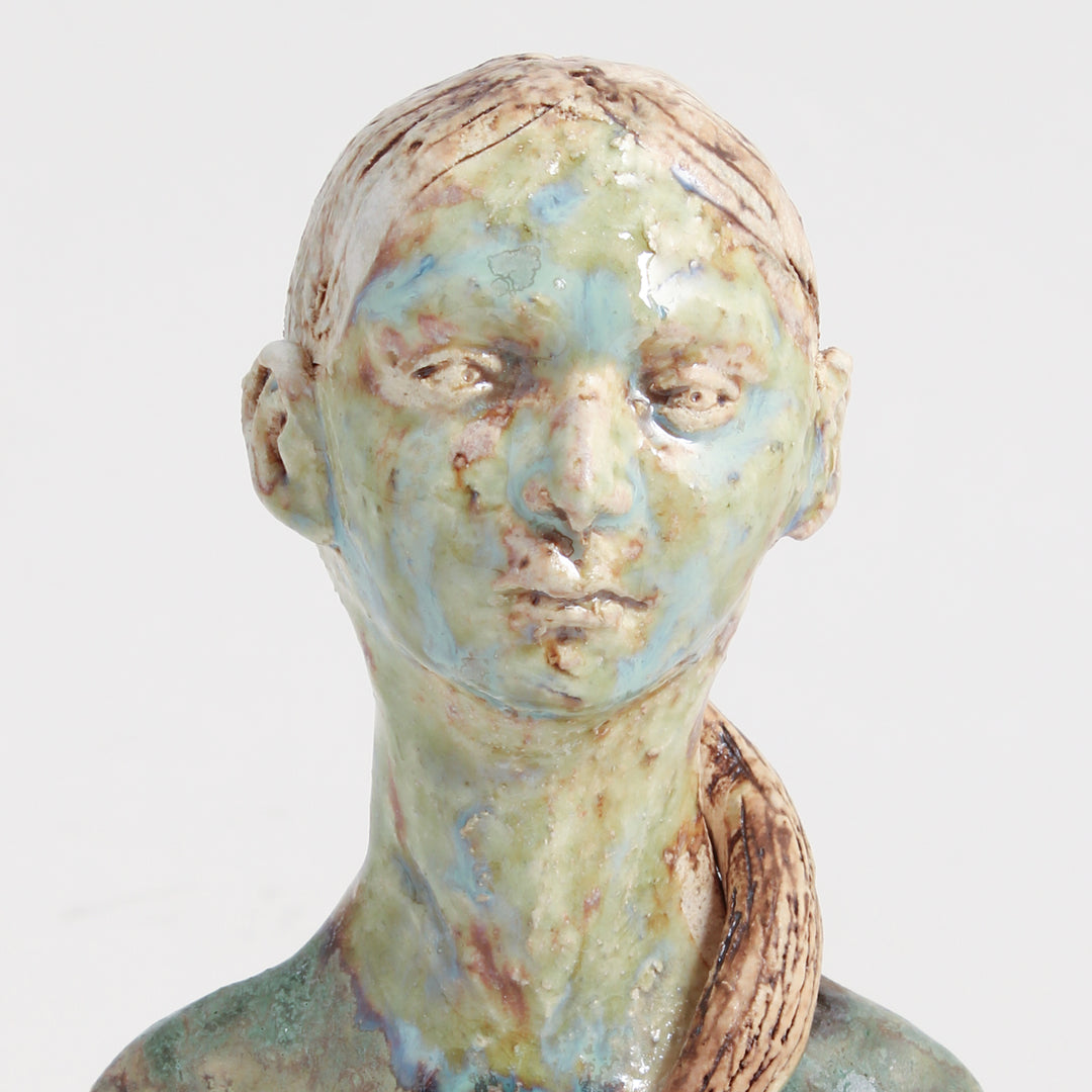 Untitled Figure (J1) - Green Face/Green