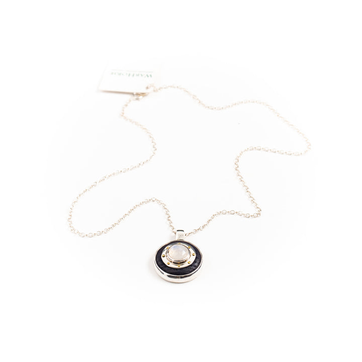 Pendant, 'Full Moon' Mini Shield