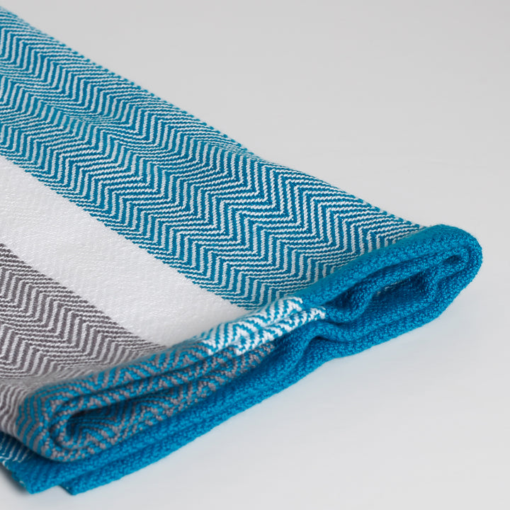Tea Towel, Cotton Turquoise Twill