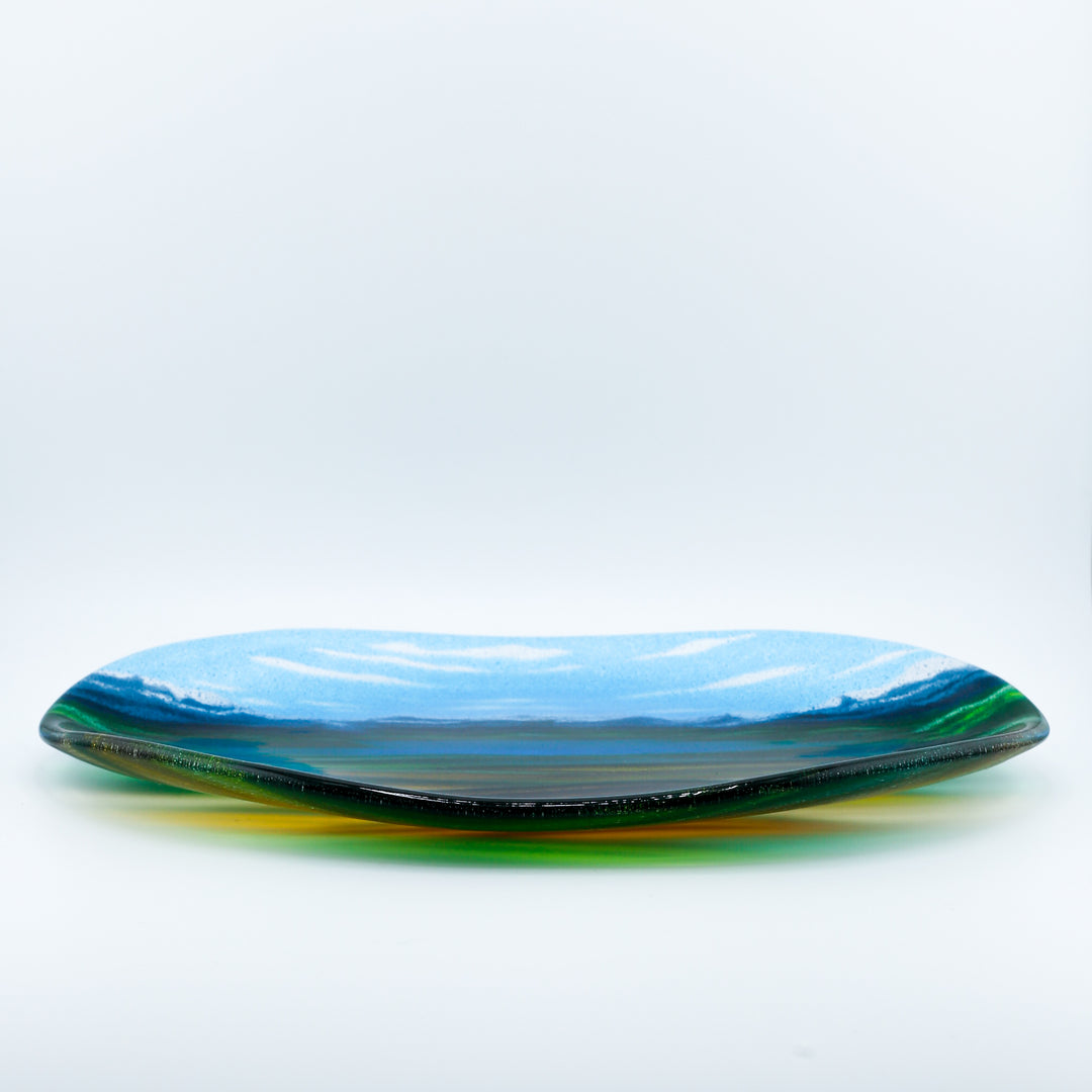 Oval Scenic Tray, D6 x 11