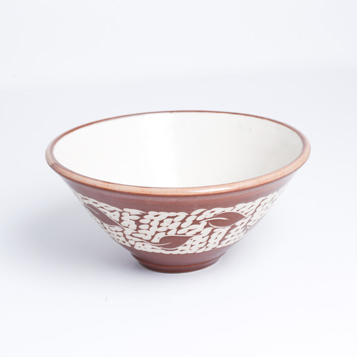 Bowl, Blue Leaf Band, Med