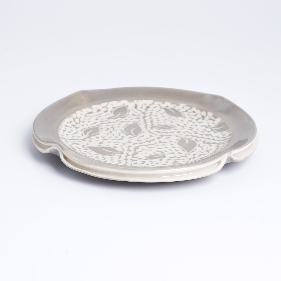 Plate, Sge/Grey Split Rim 7"