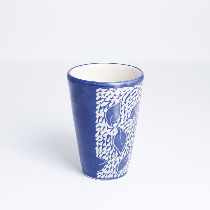 Tumbler, Blue Leaf