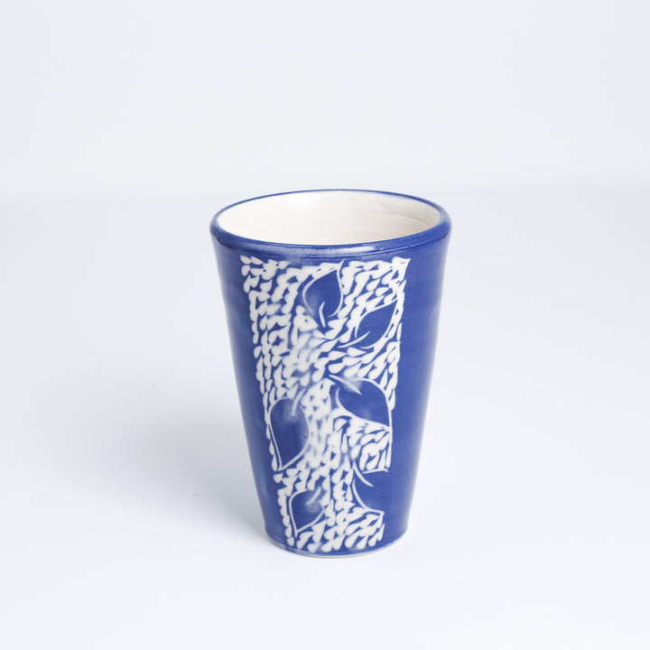 Tumbler, Blue Leaf