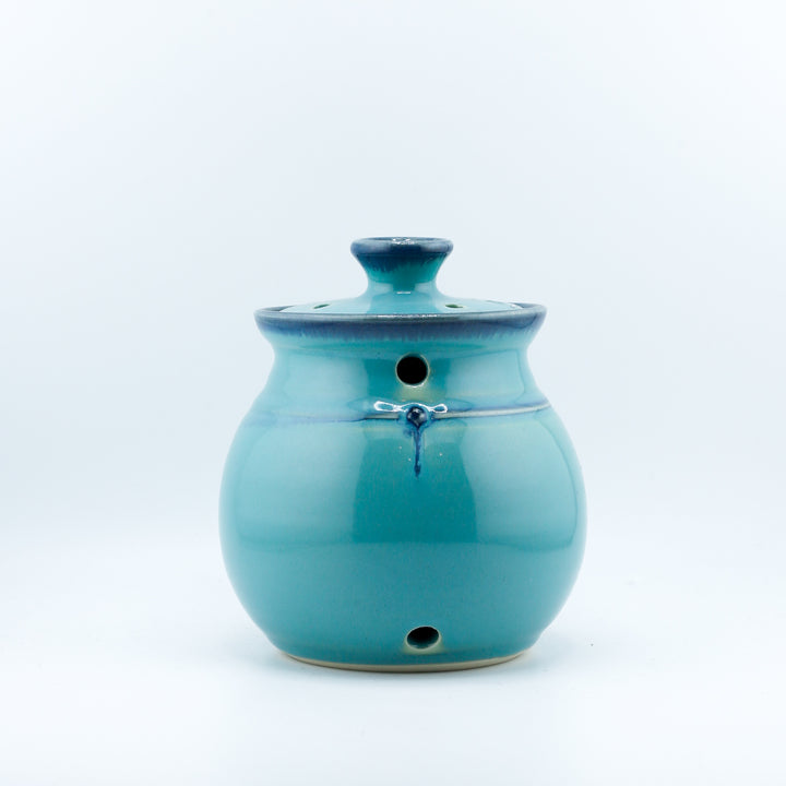 Garlic Jar, Turquoise