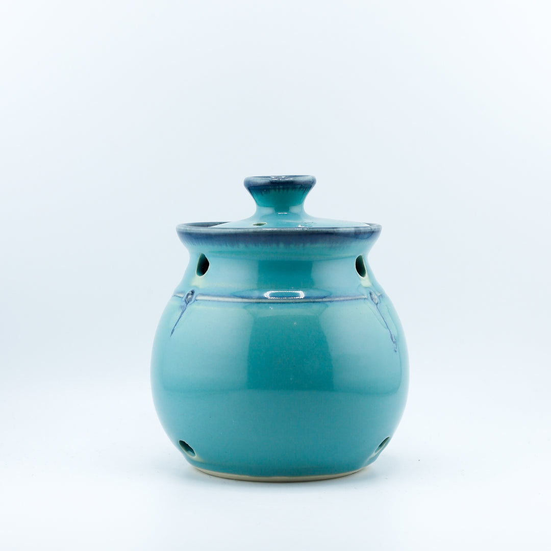 Garlic Jar, Turquoise