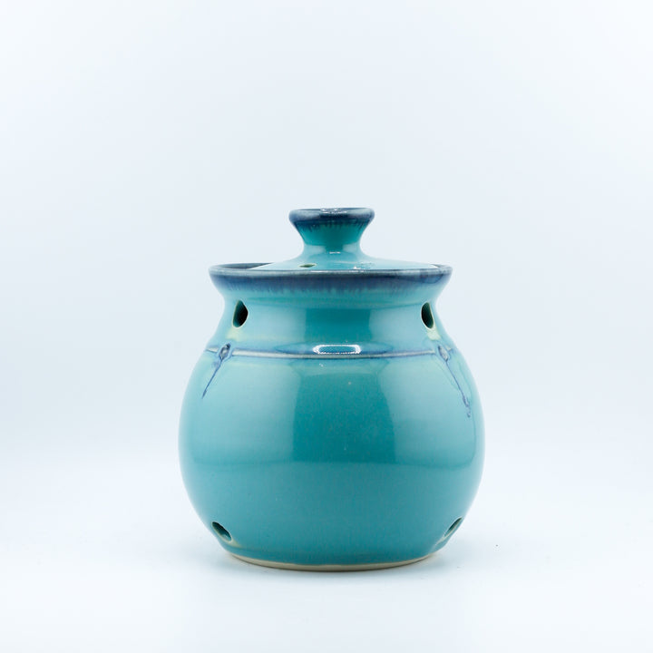 Garlic Jar, Turquoise
