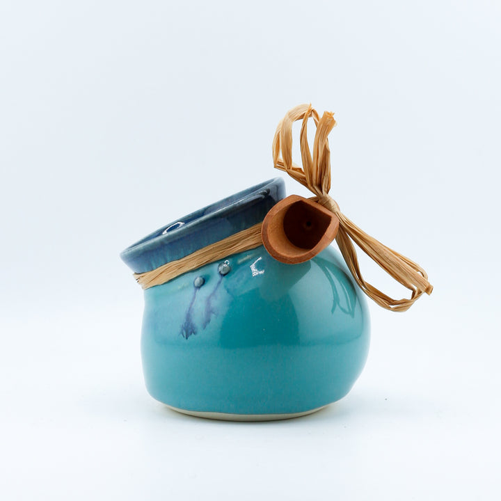 Jar, Salt, Turquoise