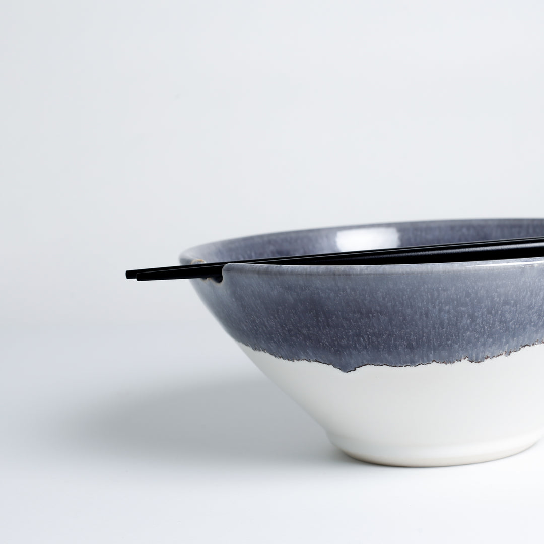 Noodle/Ramen Bowl, Large, Grey Ice Raven
