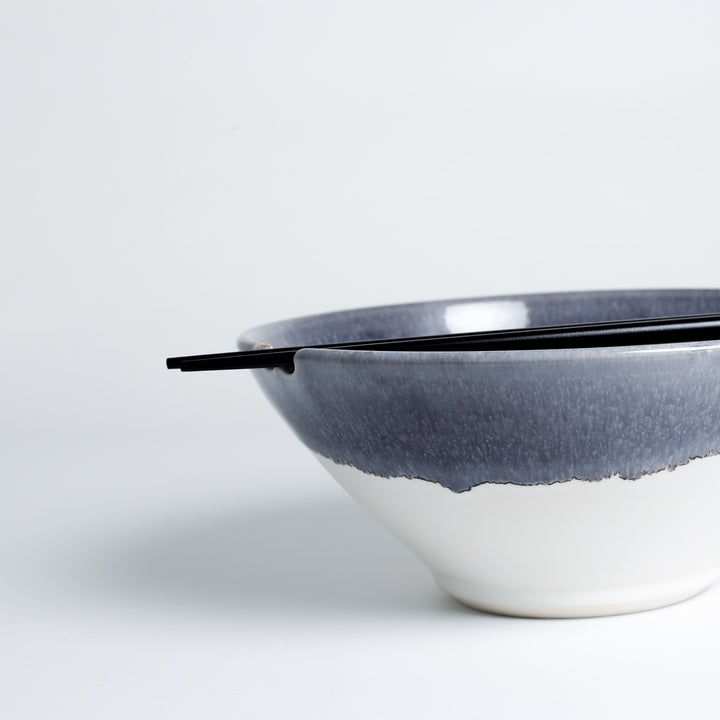 Noodle/Ramen Bowl, Large, Grey Ice Raven