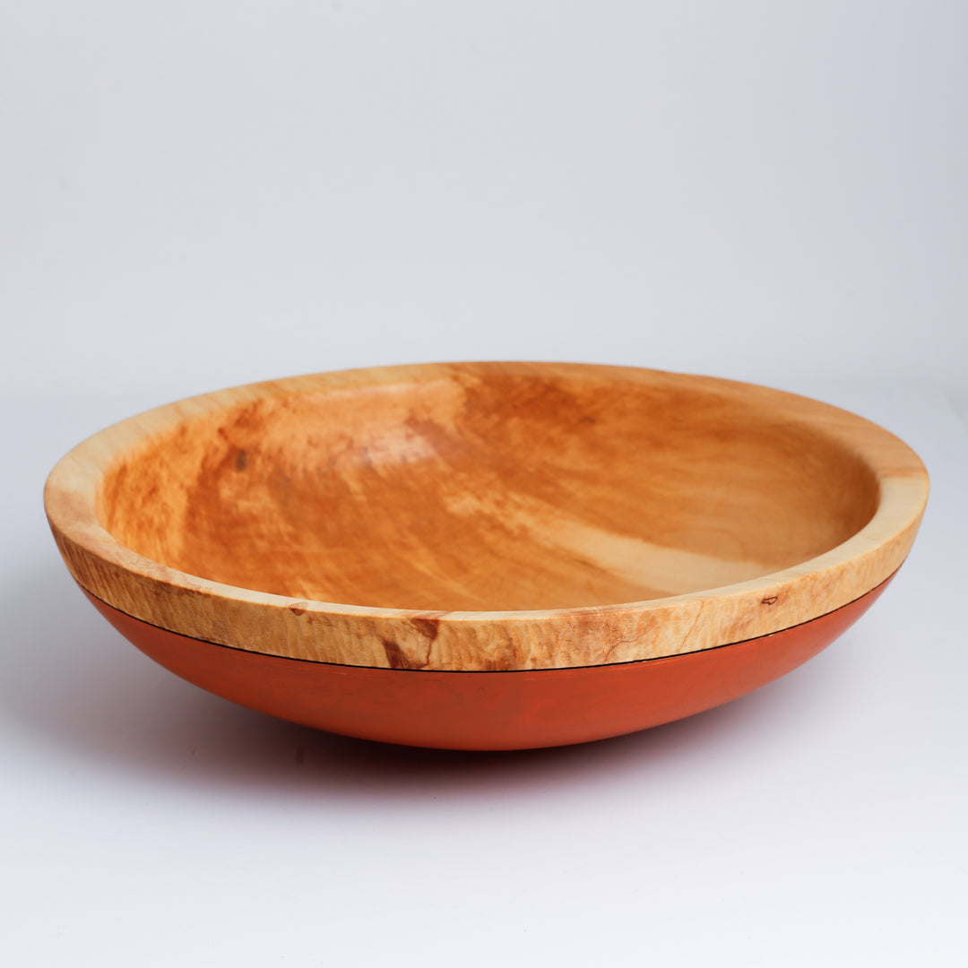 Bowl, Birch, Orange, 14x3.75