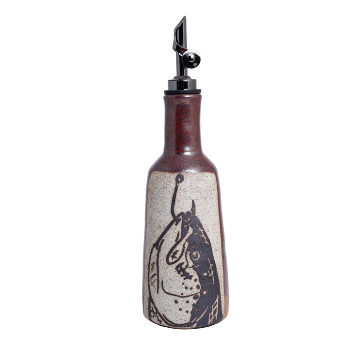 Fishhead Oil Bottle, Red