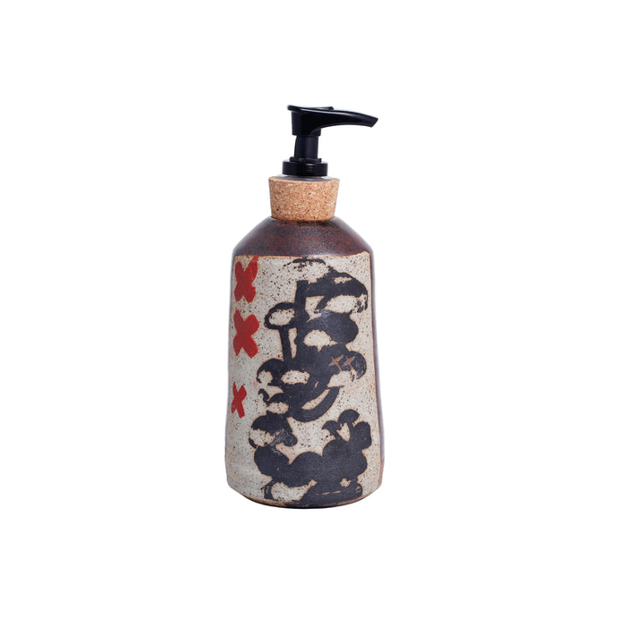 Deer Skull Soap Dispenser, Red