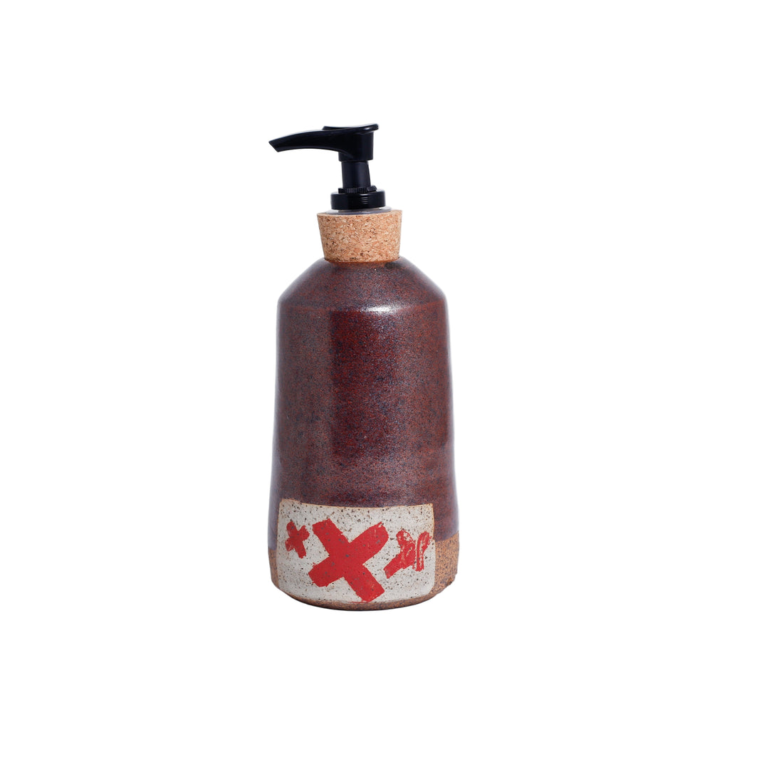 Deer Skull Soap Dispenser, Red