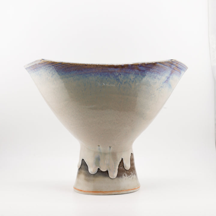 Vase, Altered, Rutile Blue