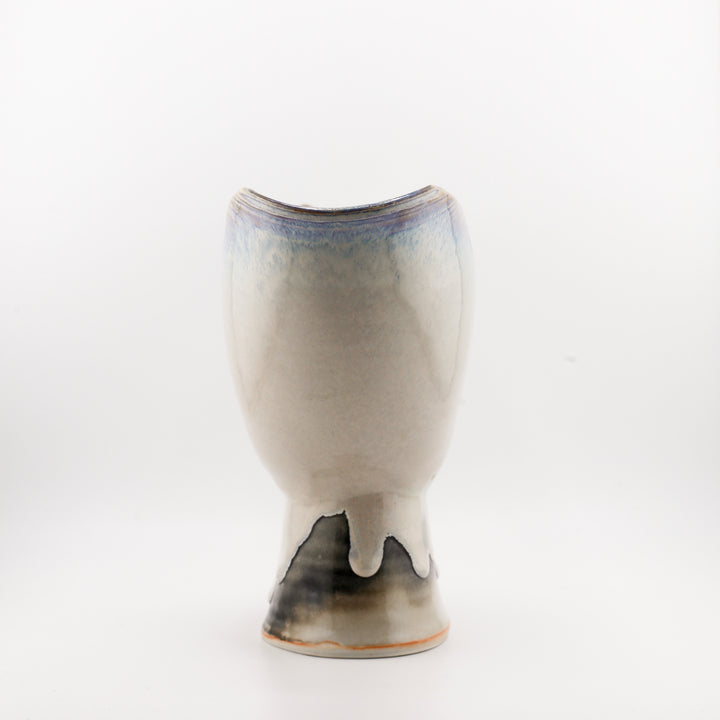 Vase, Altered, Rutile Blue