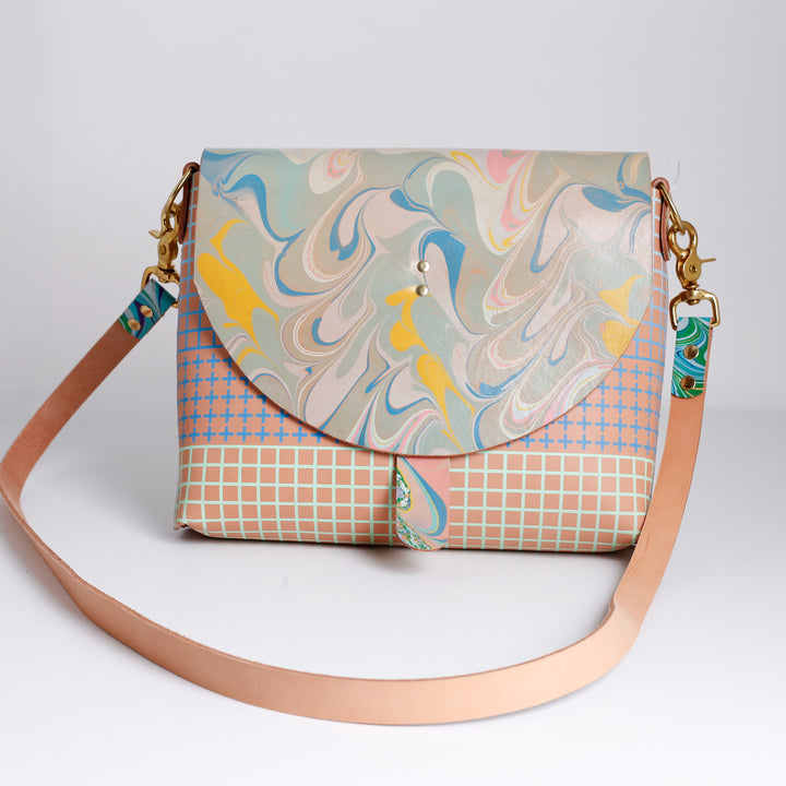 Leather Day Cross Bag with Strap