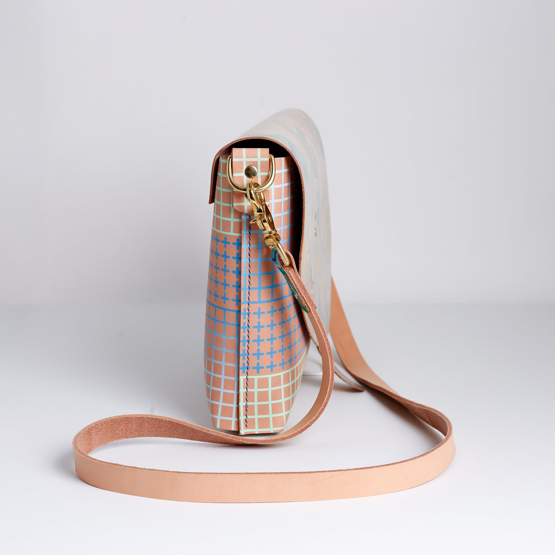 Leather Day Cross Bag with Strap