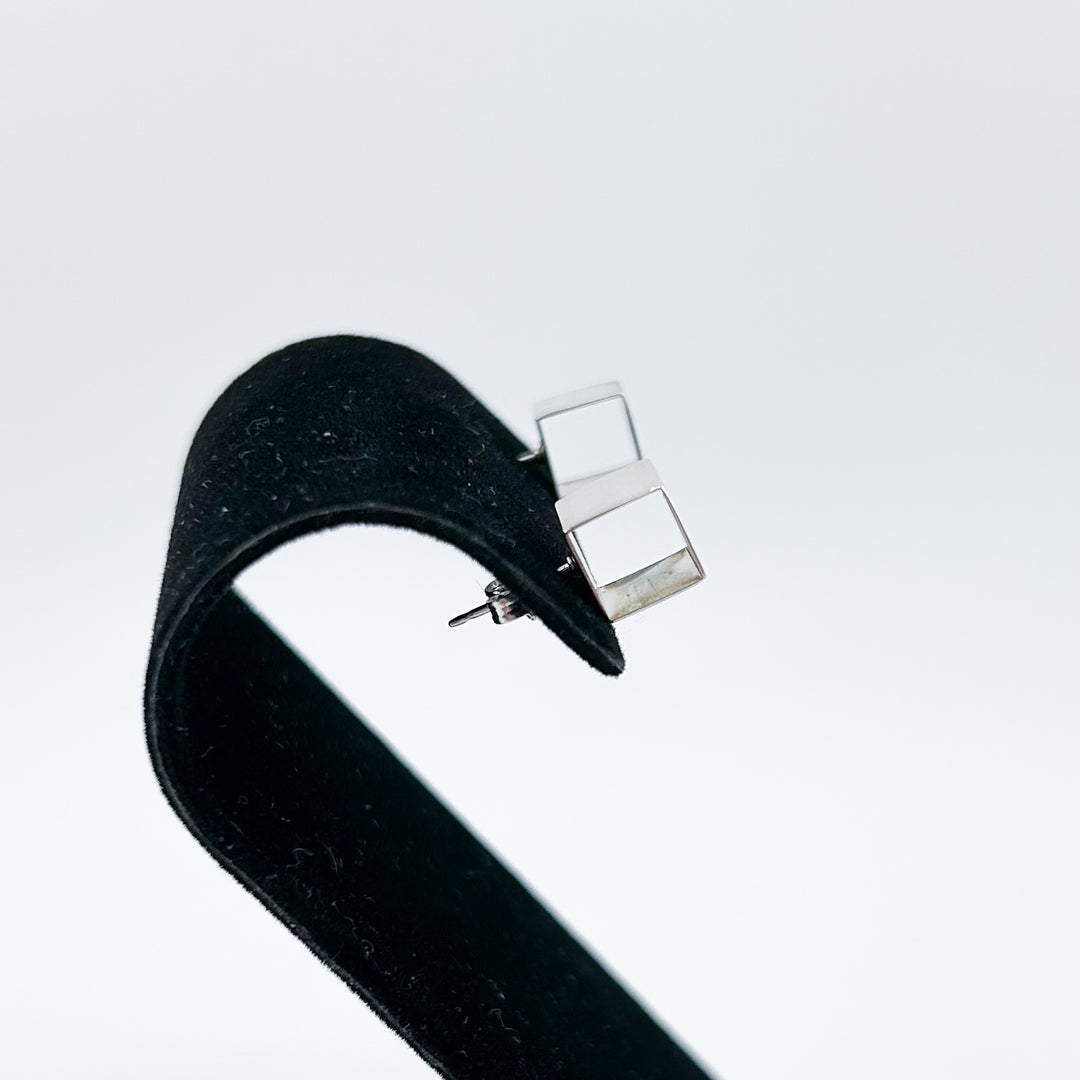 Earrings, Ultra Modern Post Cube