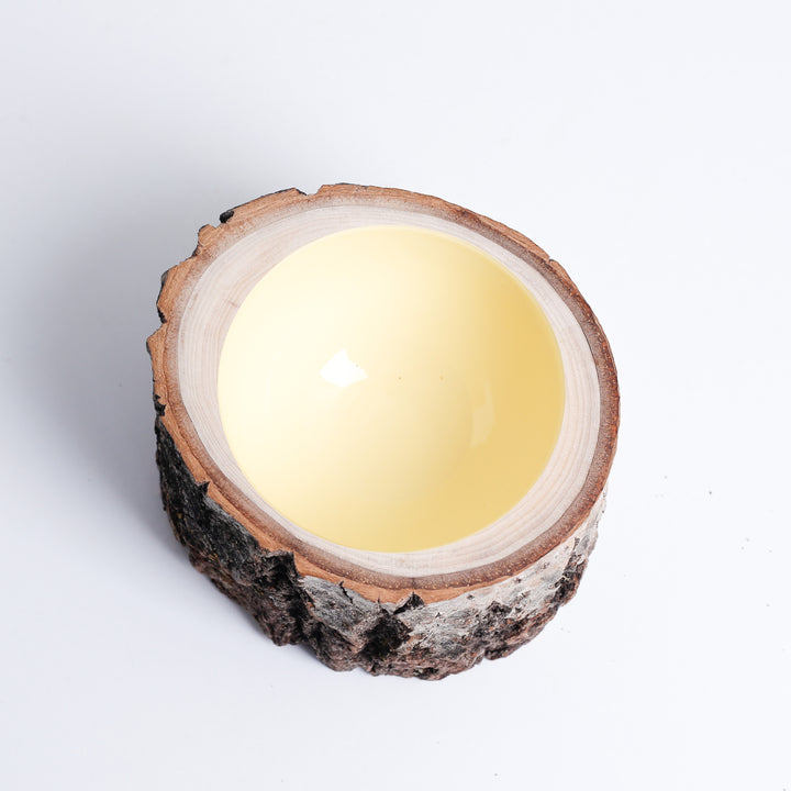 Log Bowl Size 4 - Butter yellow