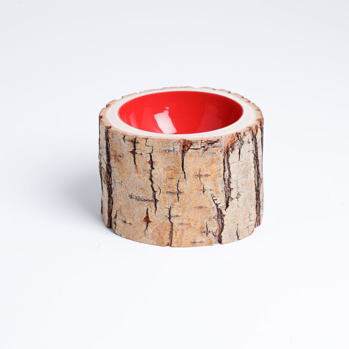 Log Bowl Size 4 - Raspberry