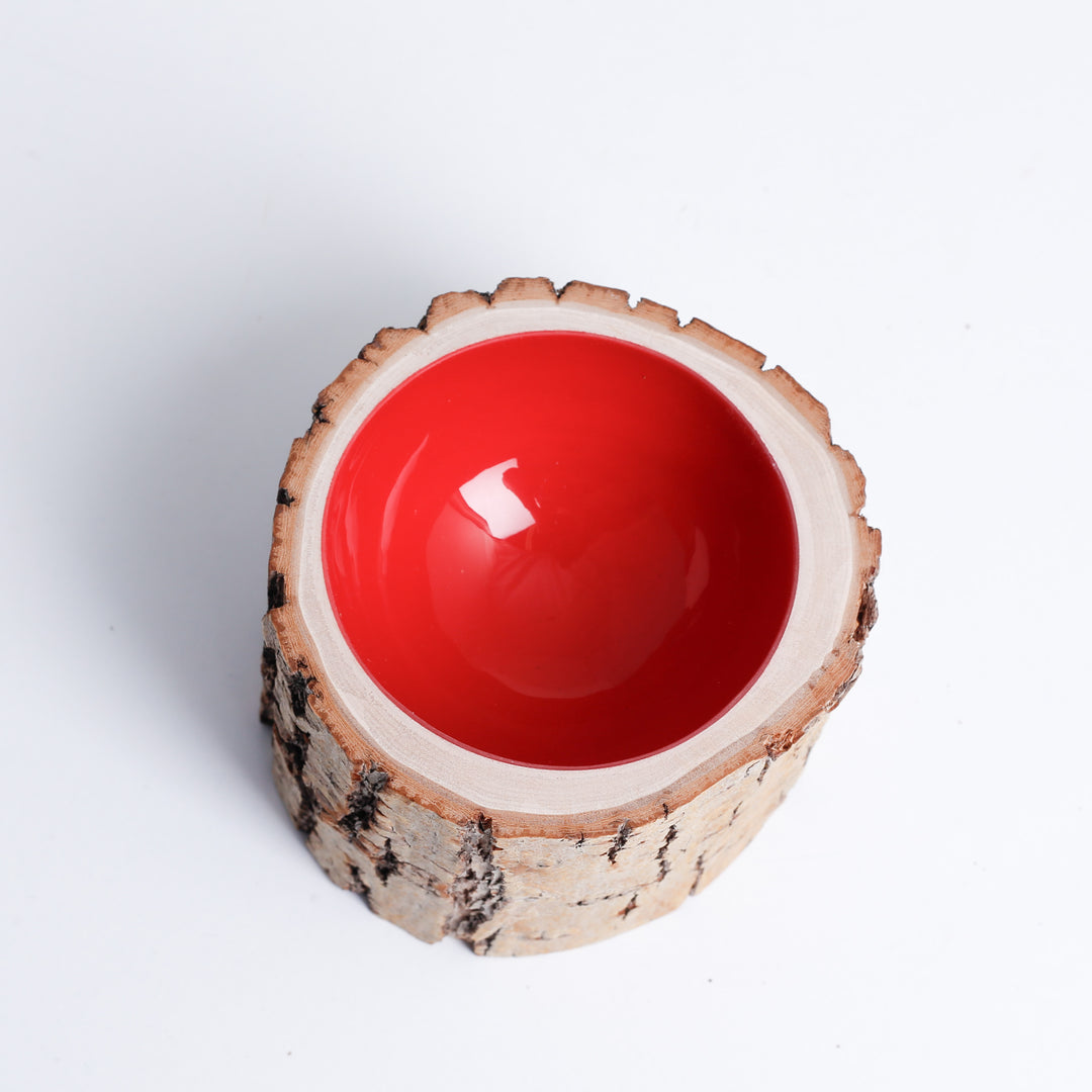 Log Bowl Size 4 - Raspberry