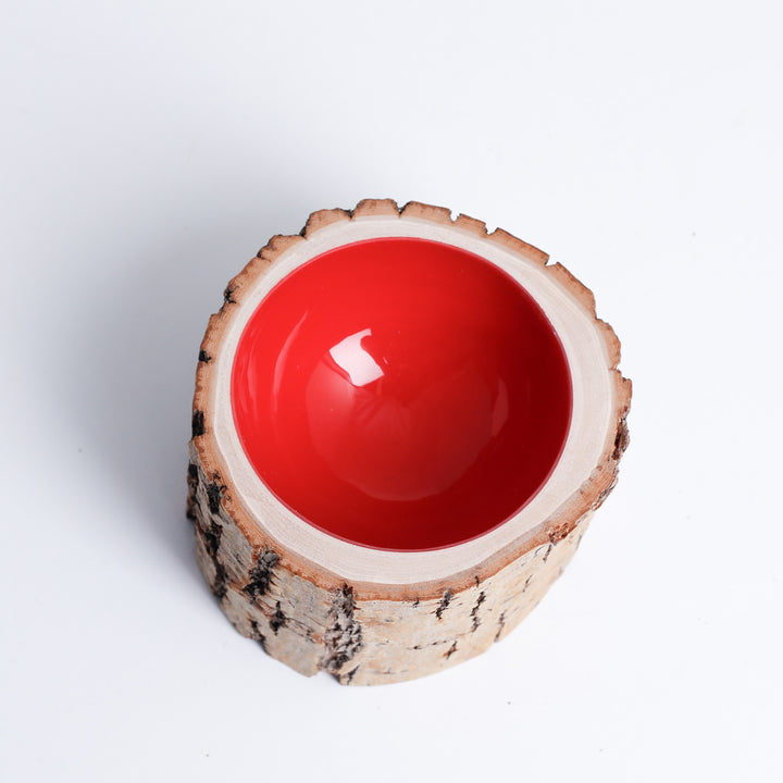 Log Bowl Size 4 - Raspberry