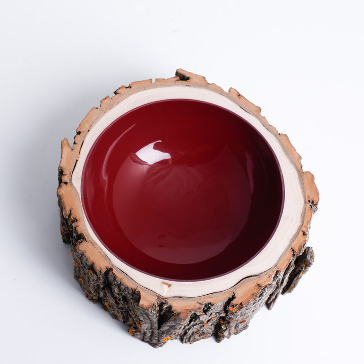 Log Bowl Size 5 - Merlot